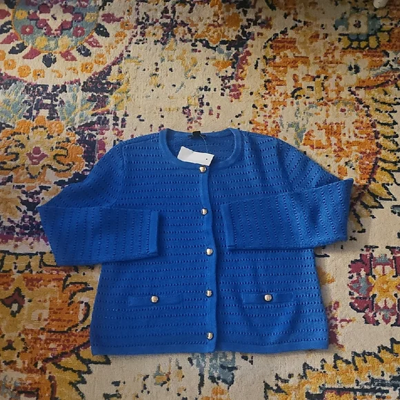 Ann Taylor Royal Blue Women's Cardigan - Picture 1 of 1